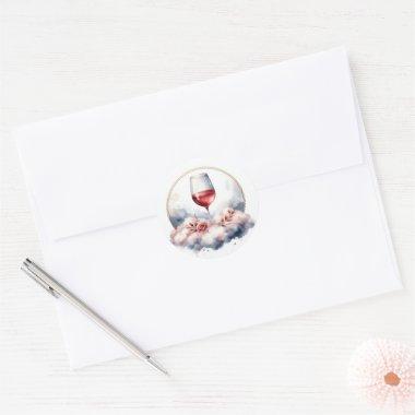 On Cloud Wine  Classic Round Sticker