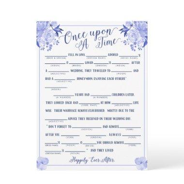 Once Upon A Time Love Story Bridal Libs Game Blue