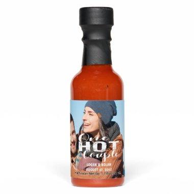 One Hot Couple Custom Photo Wedding & name Hot Sauces