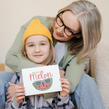 One In A Melon Folded Greeting Invitations