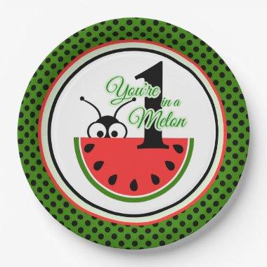 One in a Melon Picnic Ant with Watermelon Paper Plates