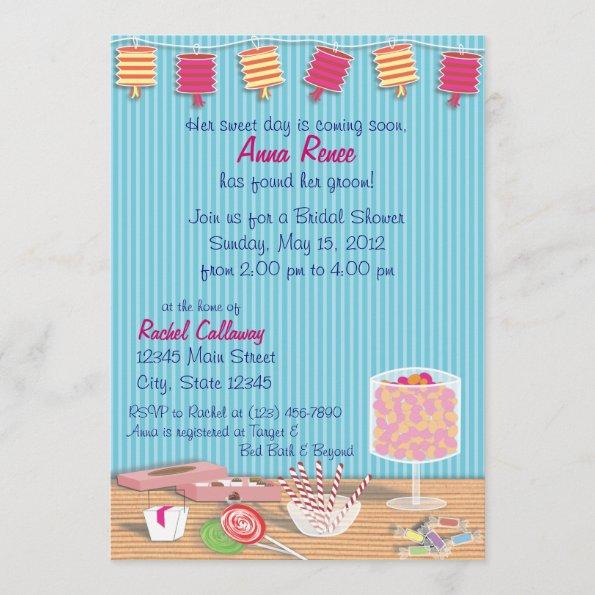 One Sweet Day Bridal Shower Invitations