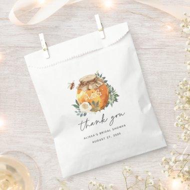 Orange Blossom Honey Bee Bridal Shower Favor Bag