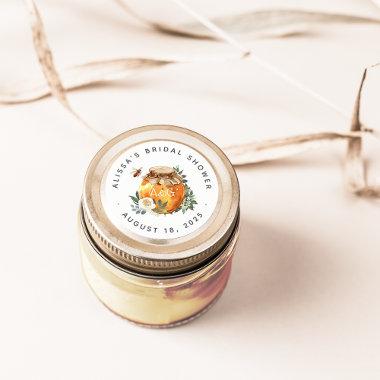 Orange Blossom Honey Bee  Favor Classic Round Sticker