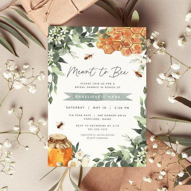 Orange Blossom Honey Bee Bridal Shower Invitations
