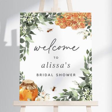 Orange Blossom Honey Bee Event Welcome Sign