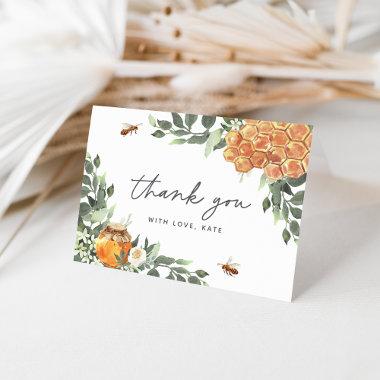 Orange Blossom Honeybee Thank You Invitations