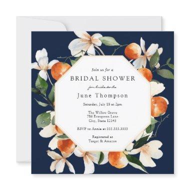 Orange Blossoms and Clementines Bridal Shower Invitations