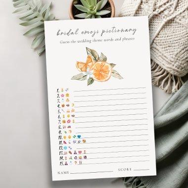 Orange Boho  Emoji Pictionary Game