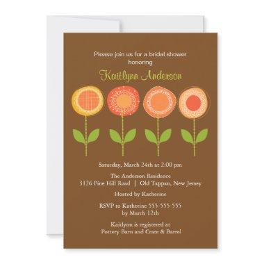 Orange & Brown Blooms