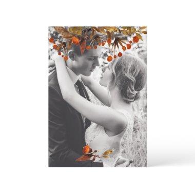 Orange Brown Foliage Overlay Add Your Own Photo Thank You
