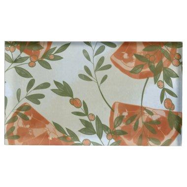 Orange Citrus and Greenery Place  Holder