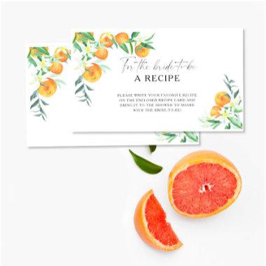 Orange Citrus - Recipe for the bride to be Enclosure