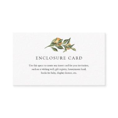 Orange Cutie Enclosure Invitations