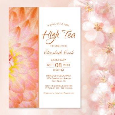 Orange Floral High Tea