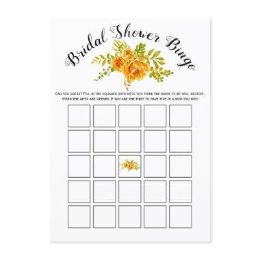 Orange flowers  bingo game