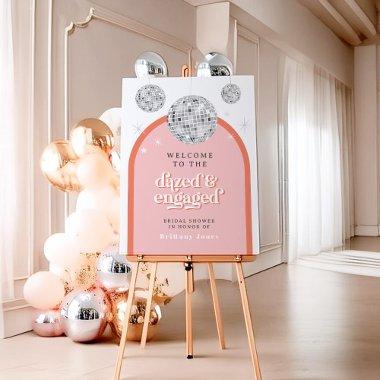 ORANGE & PINK Retro Disco  Welcome Foam Board