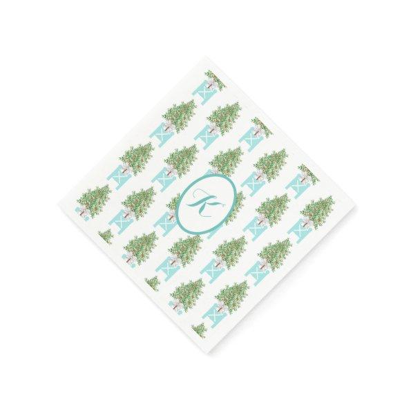Orange tree Topiary Chinoiserie  Napkins