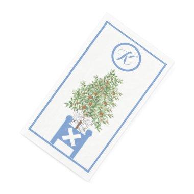 Orange tree Topiary Chinoiserie Paper Guest Towel