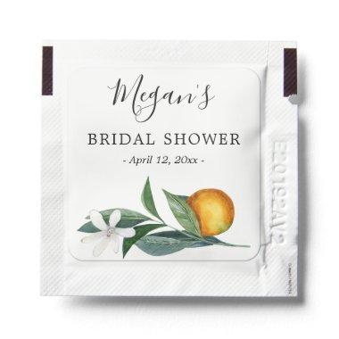 Oranges Bridal Shower favors Hand Sanitizer Packet