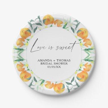 Oranges Citrus -  Paper Plates
