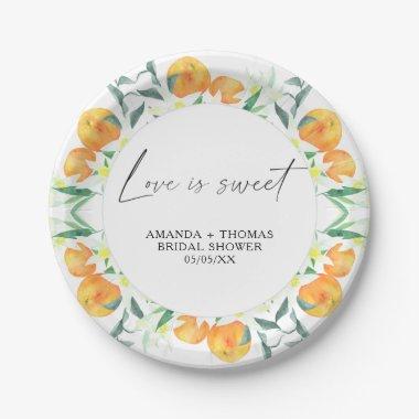 Oranges Citrus - Bridal shower Paper Plates