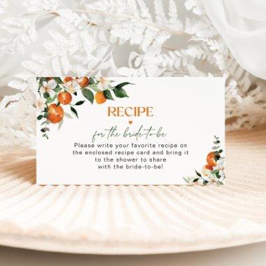 Oranges citrus recipe for the bride to be enclosure