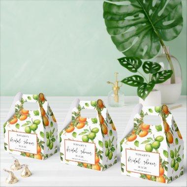 Oranges Lemon Citrus  Thank You Favor Boxes