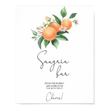 Oranges - sangria bar poster
