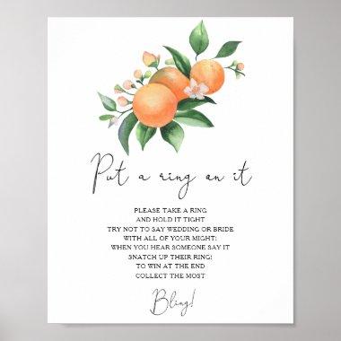 Oranges - spring put a ring on it game poster