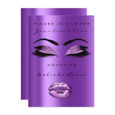 Orchid Purple Glitter  Sweet 16th