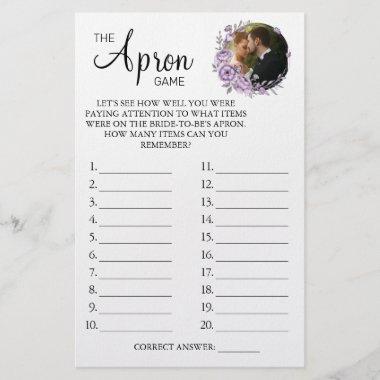 Orchid The Apron Bridal shower game Invitations Flyer