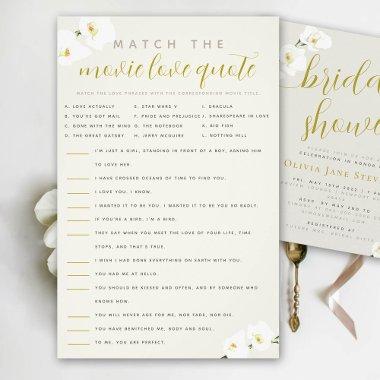 Orchids  Game Match Movie Quotes Flyer