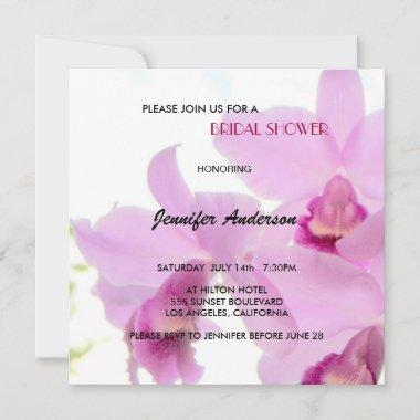 Orchids Bridal-Wedding Shower or Birthday Invites