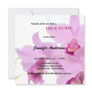 Orchids Bridal-Wedding Shower or Birthday Invites