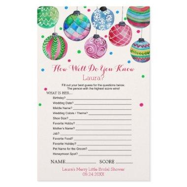 Ornaments How Well Do You Know The Bride Game