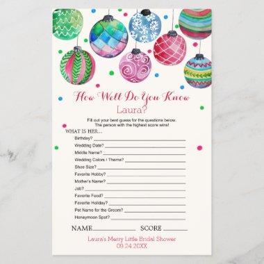 Ornaments How Well Do You Know The Bride Game