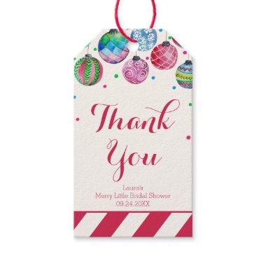 Ornaments Merry Little Bridal Shower Thank You Gift Tags
