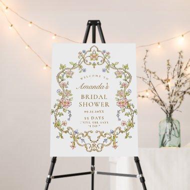 Ornate Vintage Frame Boho WELCOME  Foam Board