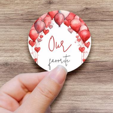 Our, His, Her Favorite Snack  Favor Classic Round Sticker