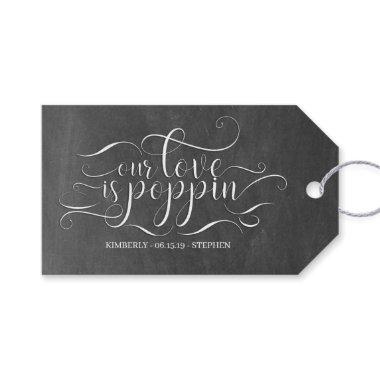 Our Love Is Poppin Wedding Gift Tags