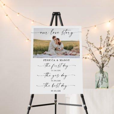 Our Love Story Timeline Wedding Decor Keepsake Foa Foam Board