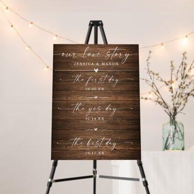 Our Love Story Timeline Wedding Decor Keepsake Foa Foam Board