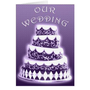 Our Wedding : Purple Cake :