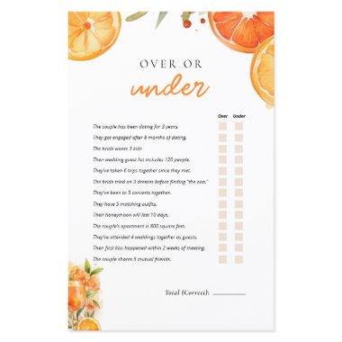 Over or Under Aperol Spritz  Game