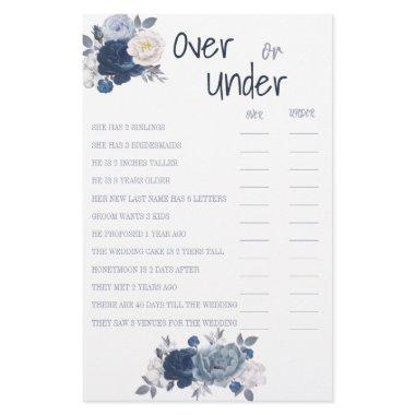 Over or Under Couple Shower Game  Flyer