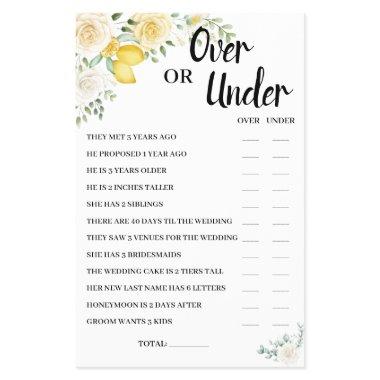 Over or Under Lemons&Roses  Game  Flyer