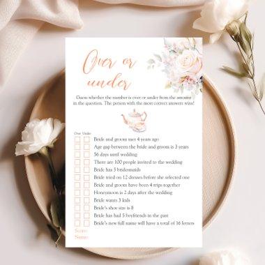 Over or Under Pastel Blooms  Game