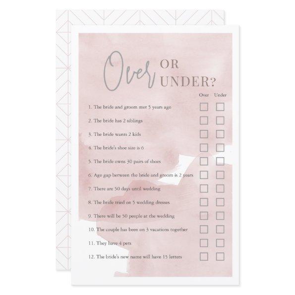 Over or Under Pink Sky  Game