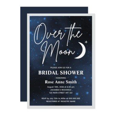 Over The Moon Bridal Shower Party Invitations